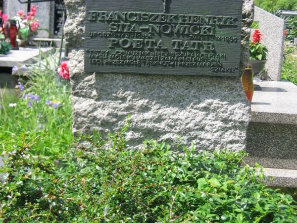 Grób poety Franciszka Siły-Nowickiego