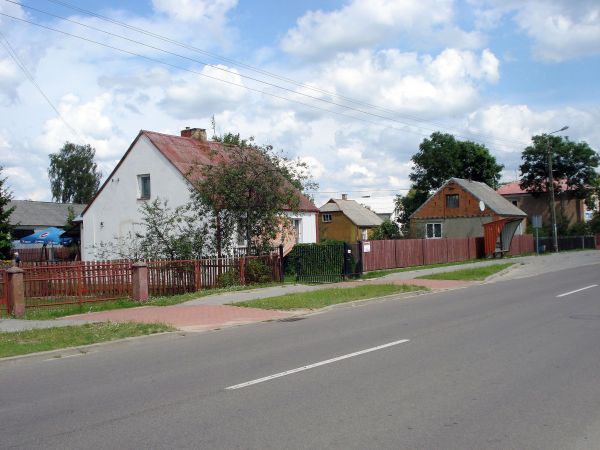 Zbójna: przystanek autobusowy na ul. Łomżyńskiej