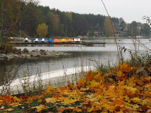 Wejście rzeki Wdy z jeziora Wdzydzkiego