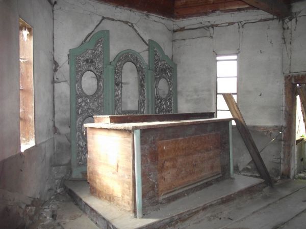 kaplica rzymsko-katolicka pw. Andrzeja Boboli, z 1938 roku, opuszczona - wnętrze.