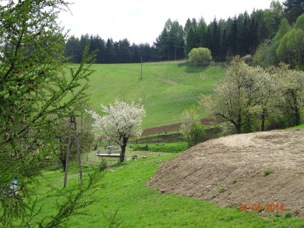 na mapie - w powiększeniu : pole namiotowe / biwakowe - na zdjęciu: fragment.