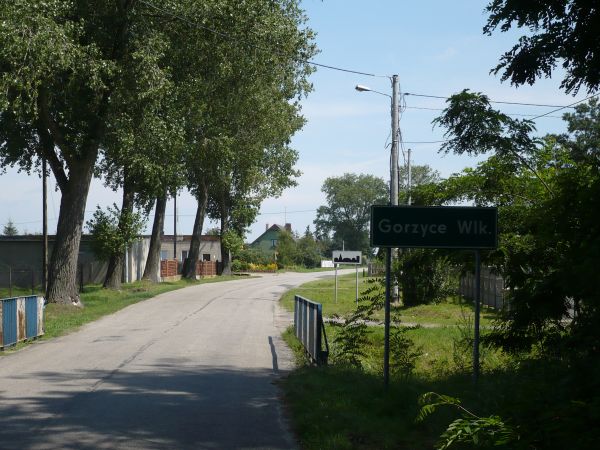 Wjazd do Gorzyc Wielkich od strony Odolanowa.