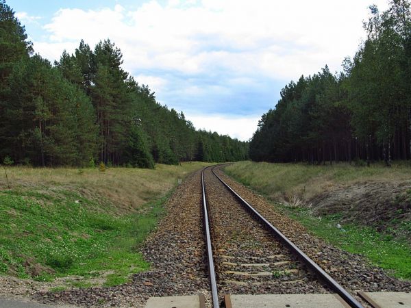 Przejazd kolejowy na linii Bydgoszcz - Gdynia