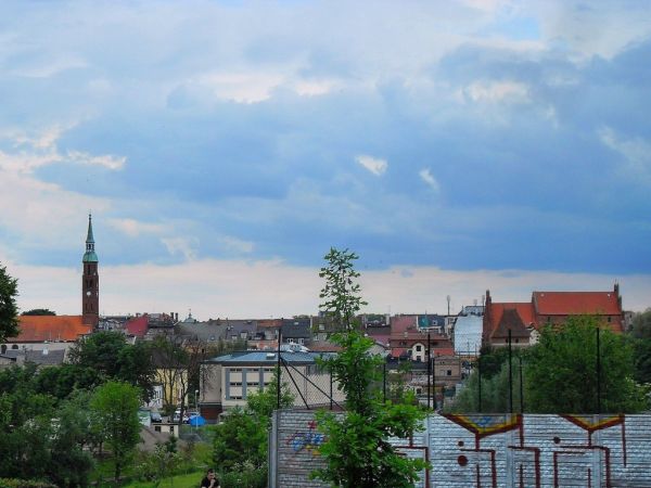 Widok na miasto z ulicy Mickiewicza
