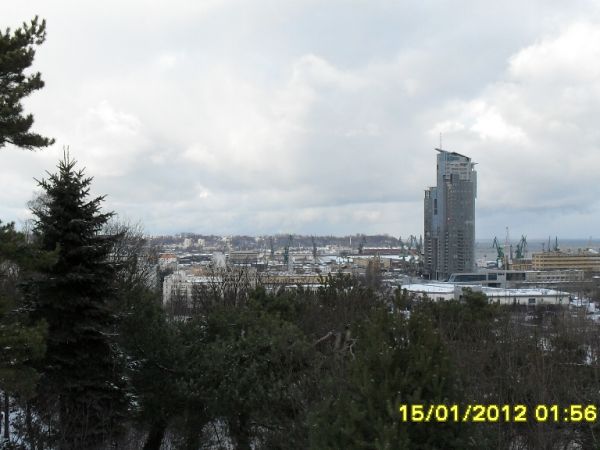 Zimowa Gdynia (Styczeń 2012) - Widok z Kamiennej Góry