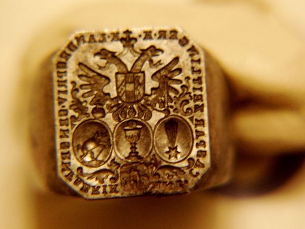 Zelazny  Pierscien noszony przez urzednika
Niemcy XIX wiek