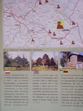 plansza tematyczna - tu akurat przy drodze w sąsiedztwie parkingu przy kościele, bardzo - my jako wędrowcy - sobie chwalimy takowe pomoce, toteż i przy tej spos