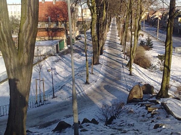 Widok na planty z fiszgórki.