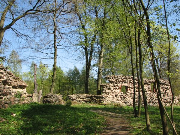 Czluchow - mury zamku