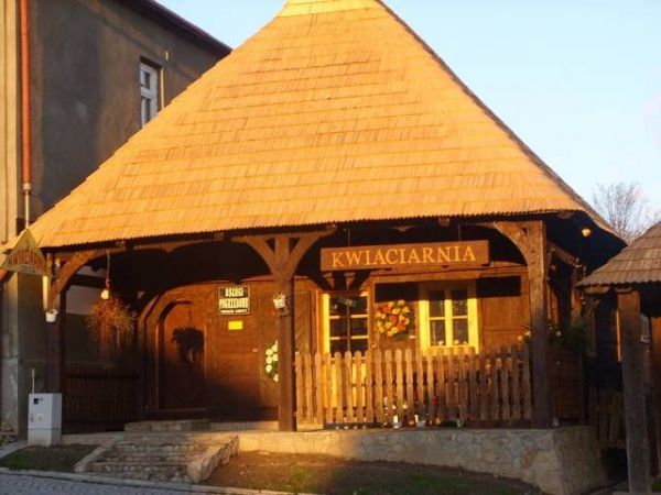 Drewniane domy w rynku