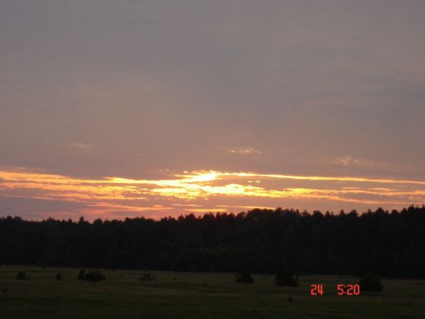 Wschód słońca nad Rybakami