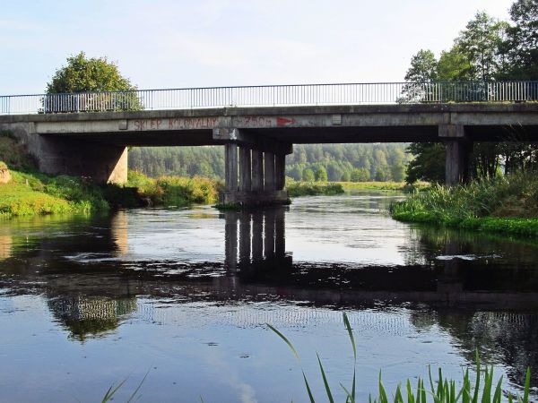 Most nad Wdą w Małym Bukowcu