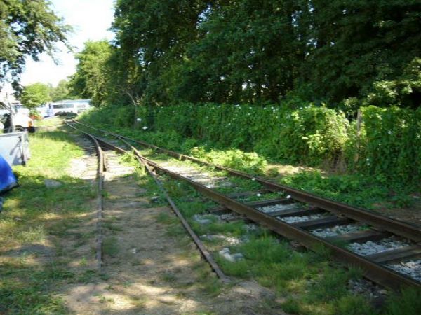 Widok na torowisko Kolejki Retro w Niechorzu