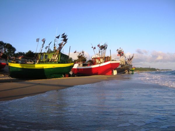 Kutry w przystani Chłopy.