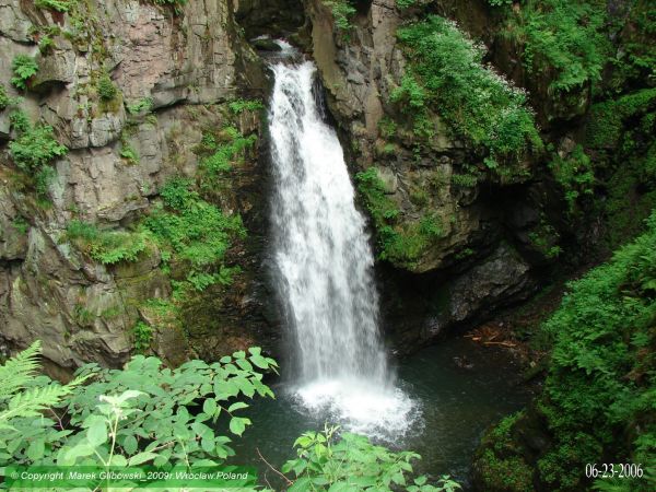 Wodospad Wilczki w Międzygórzu
