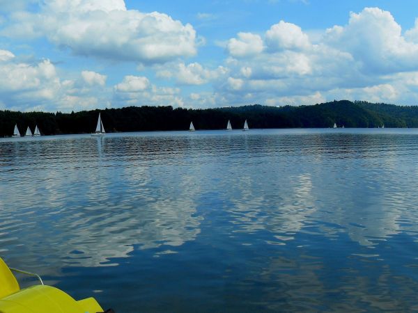 Mała panorama jeziora Jawor w Solinie