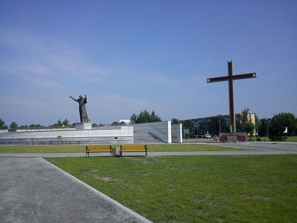 Sosnowiec-Zagórze. Plac Jana Pawła ll.