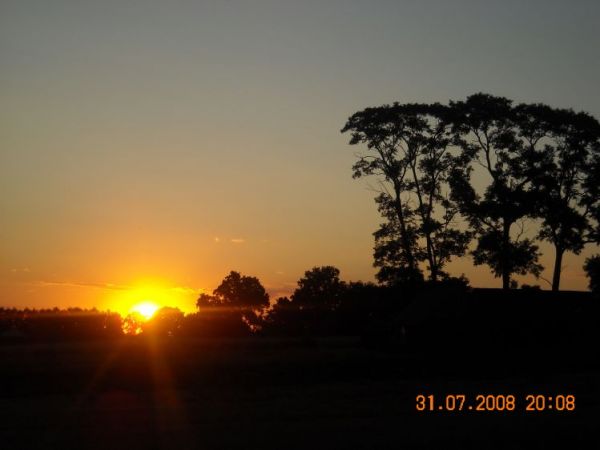 Zachód słońca w Hordzieży.