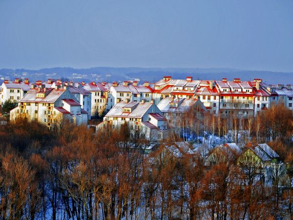 Wodzisław Śląski os. Dąbrówki zimą...