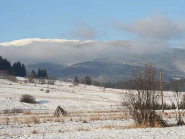 Pękna Zubrzyca. Widok z Żabińca..