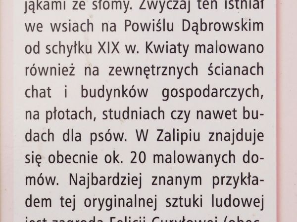 na planszy z projektu promocji Zalipia - wiele napisano i dziękujemy, ale to należy zobaczyć bo się nie da opowiedzieć...