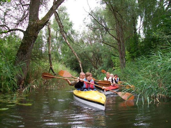 Spływ kajakowy rzeką Sapiną