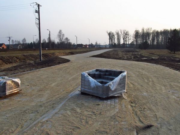 Budowa nowej drogi dojazdowej do zakładu płyt pilśniowych STEICO