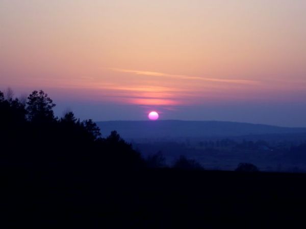 Zachód słońca nad Krasnymstawem