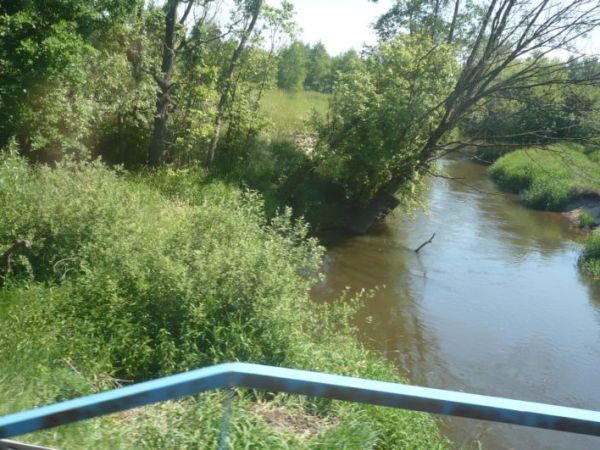 Przed wjazdem do Gidli mała rzeczka.