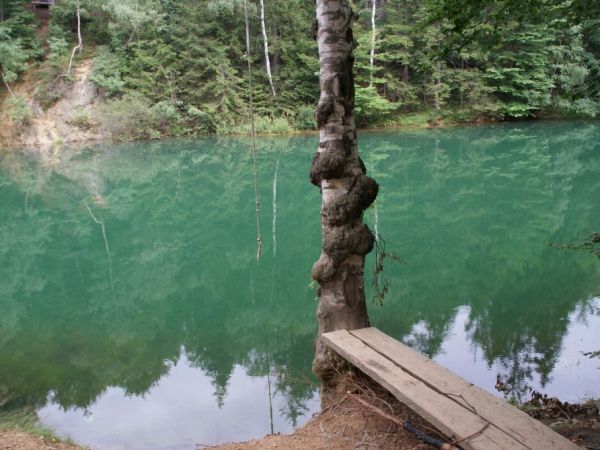 Kolorowe Jeziorka w Rudawach Janowickich (Jeziorko Niebieskie)