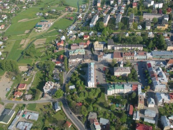 Cd Brzozów z lotu ptaka - wykonał "Dziunek"