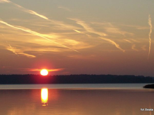 Zachód słońca nad jez. Gołdopiwo