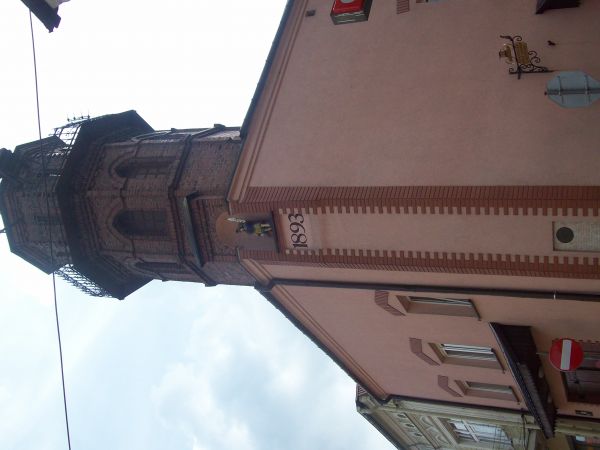 Stara wieża w remizie OSP.