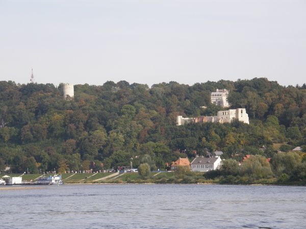 Panorama Kazimierza ze statku Żeglugi Wiślanej