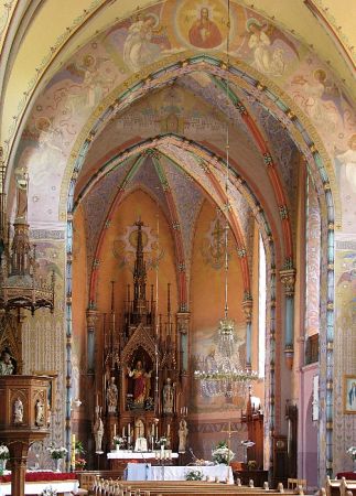 Wnętrze kościoła.