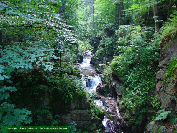 Wodospad Wilczki w Międzygórzu