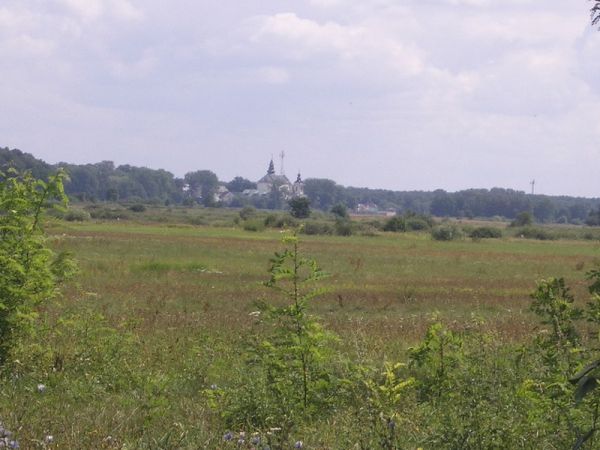 Widok na kosciol w Lesnej Podlaskiej     oczywiscie z Droblina