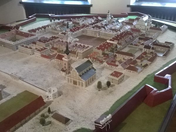 Makieta Zamościa w Muzeum Zamojskich w Zamościu.