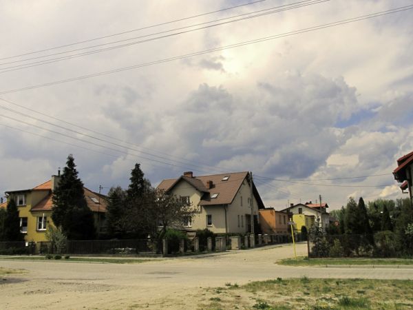 Skrzyżowanie ulic Słonecznej z Topolową