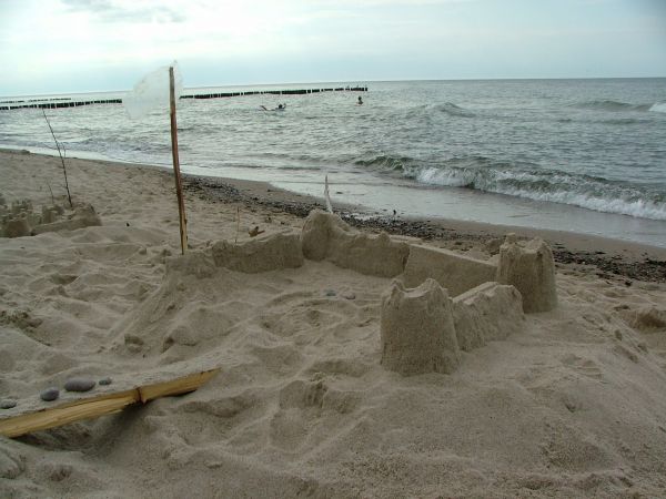 Budowla z piasku.