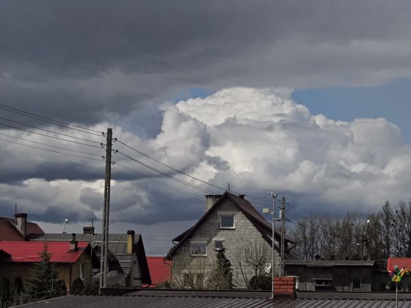 Widok z Topolowej w kierunku D22, ulicy Starogardzkiej