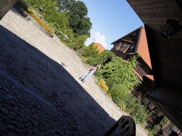 Domek nad Łąkami - widok z Karczmy Rzym sierpien 2013