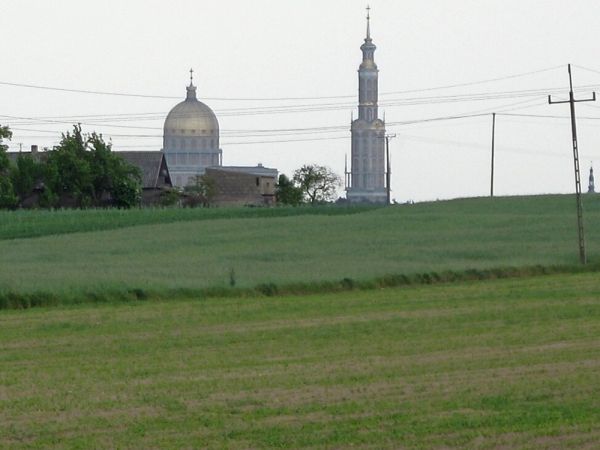 Tak widać Bazylikę w Licheniu z Wygody