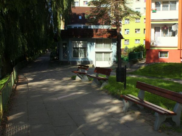 Deptak wzdłuż rz. Łeby