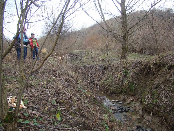 na "bobrowym poligonie" , na prawo "Las Dił" - czasem wymieniany  "z imienia" w literaturze, kronikach walk podczas II w.św. i po niej.