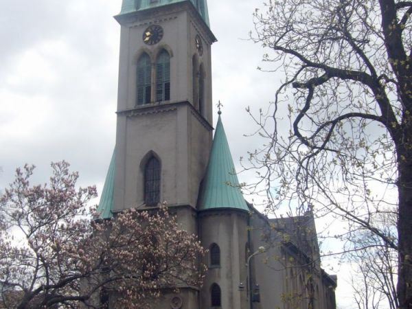 Gotycki kościół ewangelicki pw. Zbawiciela z 1782 r. pełni funkcję katedry diecezji cieszyńskiej. Świątynia znajduje się na "Bielskim Syjonie" - kwartale ulic,