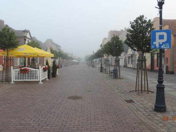 Fragment ulicy Kościuszki w Łebie