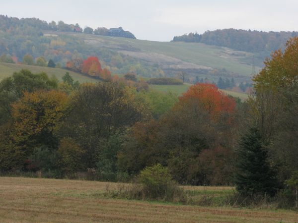z widokiem na szczyt: Słona Polanka - 631m npm - a to już szybowisko  w Bezmiechowej Górnej  /patrz: osobna galeria!/.