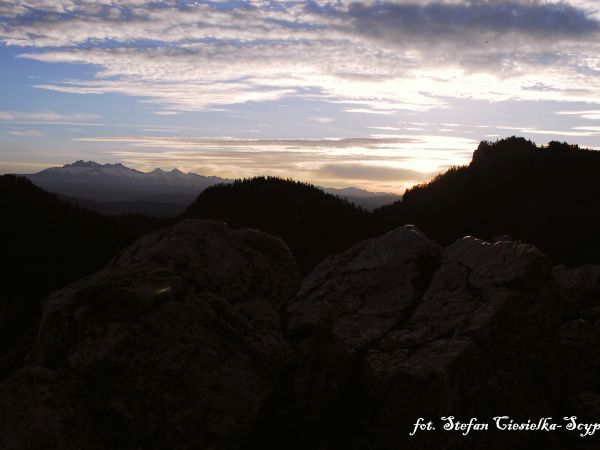 Widok na Trzy Korony i Tatry