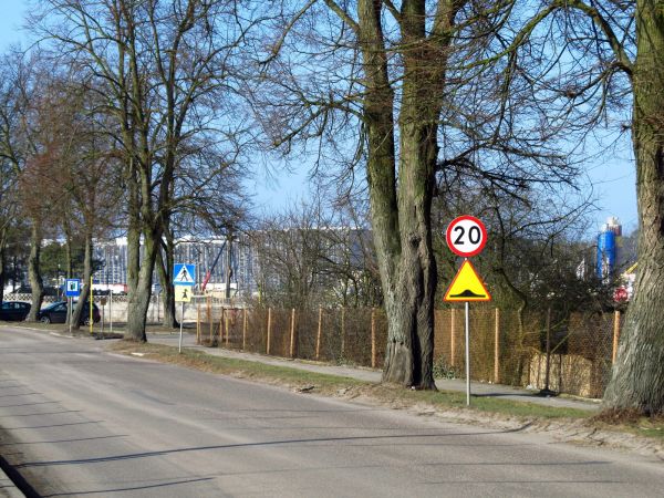 Ulica Mickiewicza przy stadionie